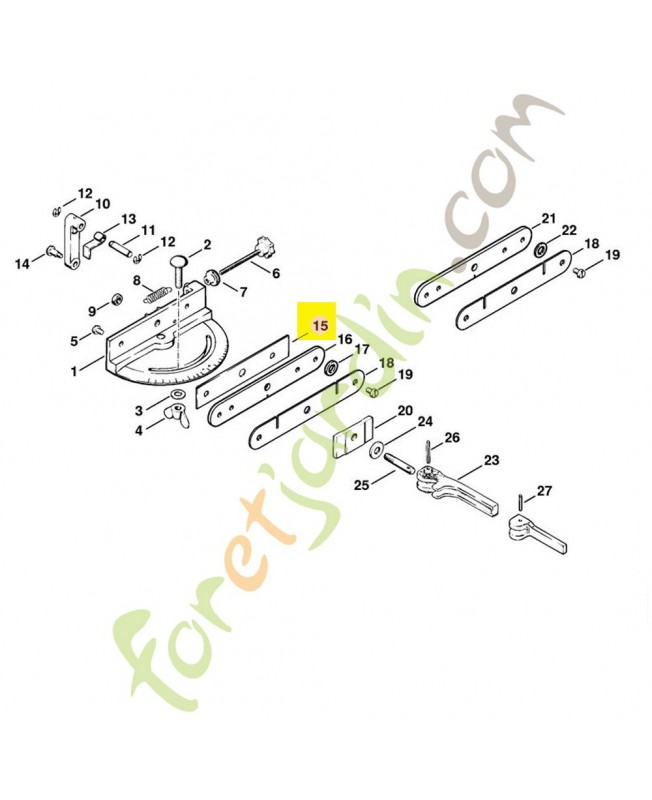 Cale usg 5203-752-1100. Pièce détachée Stihl / Vicking Cale usg 5203-752-1100. Pièce détachée Stihl / Vicking