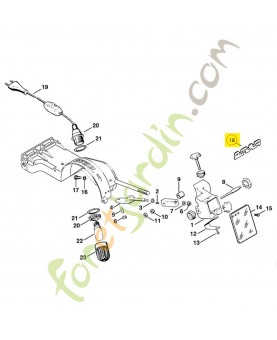 Jeu de pièces de plaque de calage 0.325" 5804-007-1001 - Pièce détachée Stihl / Vicking