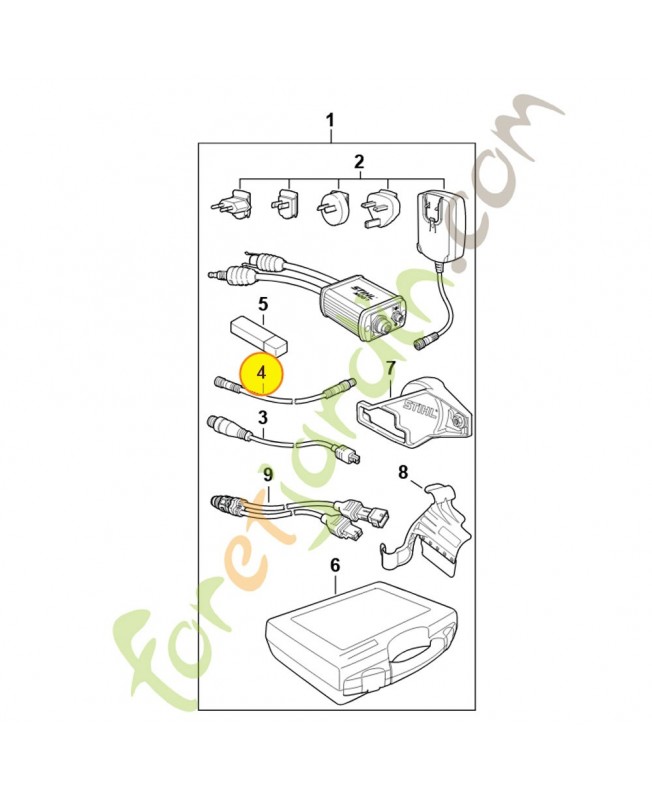 Cable d'alimentation 5910-440-2000. Pièce détachée Stihl / Vicking Cable d'alimentation 5910-440-2000. Pièce détachée Stihl / Vicking