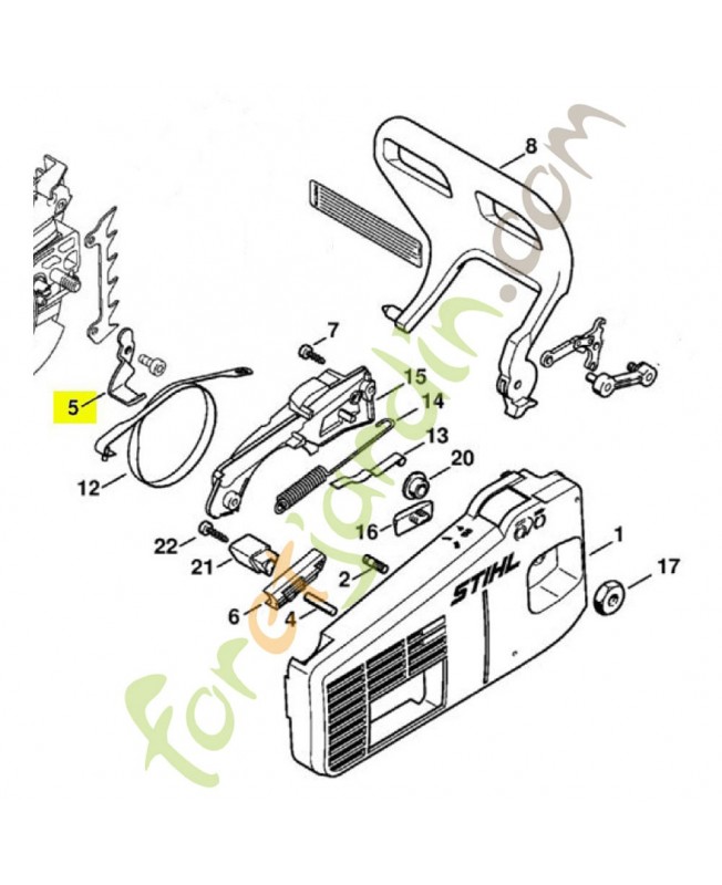Arrêt de chaine 1129-656-7701. Pièce détachée Stihl / Vicking