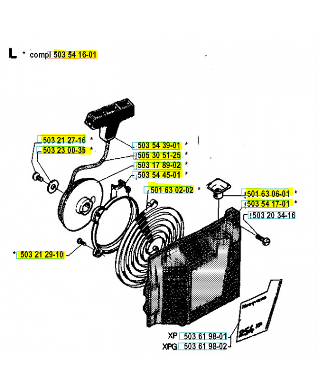 Lanceur complet v husqvarna