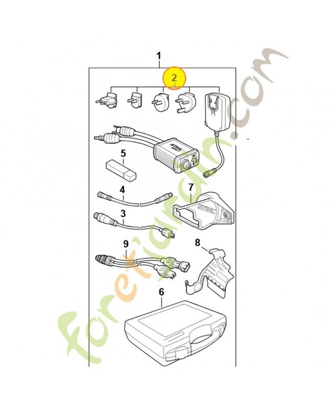 Bloc alimentation secteur 5910-840-1400. Pièce détachée Stihl / Vicking Bloc alimentation secteur 5910-840-1400. Pièce détachée Stihl / Vicking