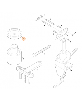 Douille 6242-893-1700. Pièce détachée Stihl / Vicking