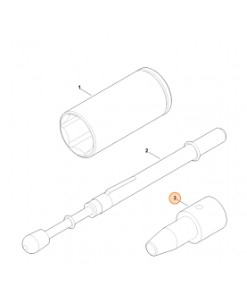 Goujon d’extraction 6290-893-2300. Pièce détachée Stihl / Vicking