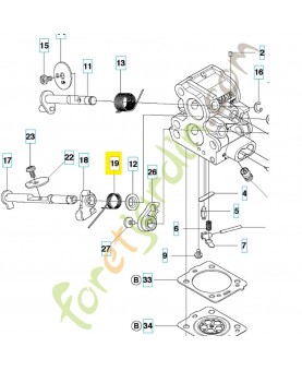 Ressort 504028301. Pièce de rechange Husqvarna