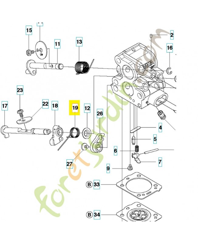 Ressort 504028301. Pièce de rechange Husqvarna