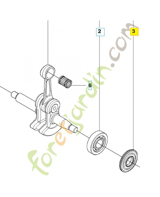 joint 544251201. Pièce de rechange Husqvarna 