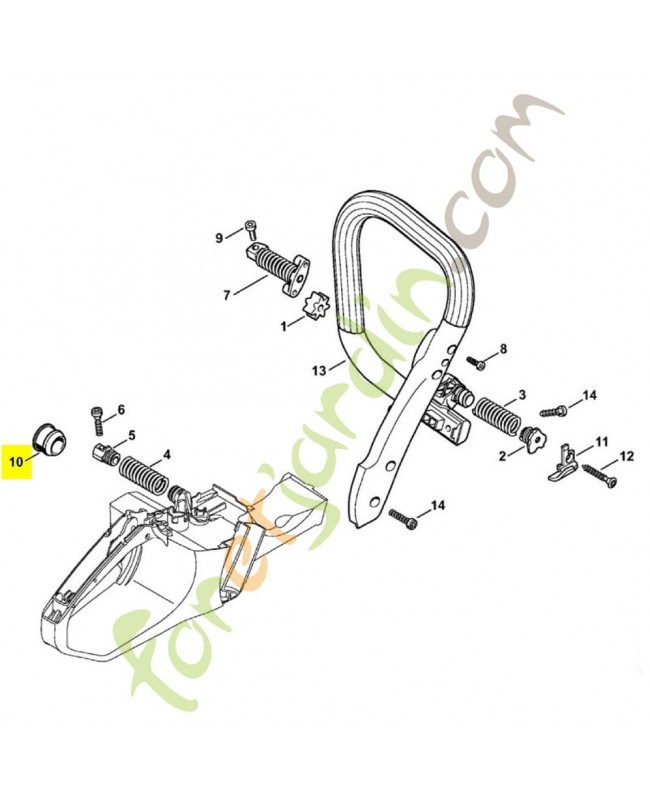 Butoir annulaire 1140-791-2801. Pièce détachée Stihl / Vicking