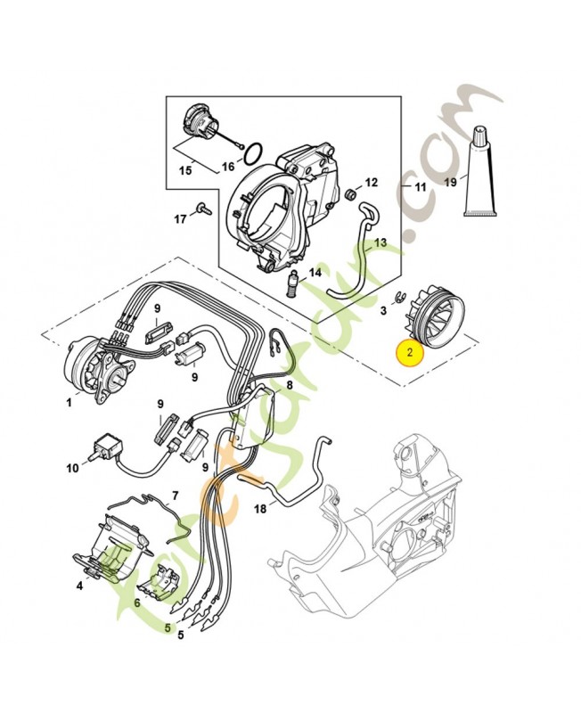 Ventilateur 4857-607-3000. Pièce de rechange Sithl / Vicking