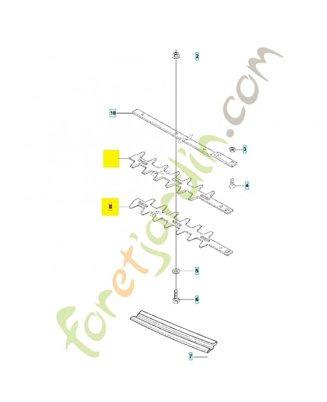 Lame standard 505064801. Pièce de rechange Husqvarna