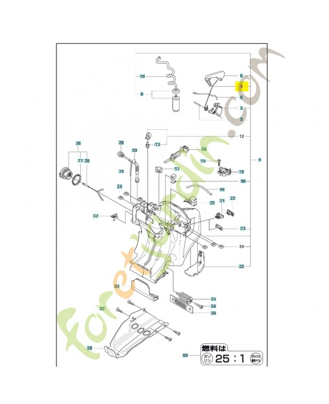 ressort 595835701 - Pièce détachée Husqvarna