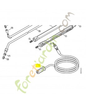 Flexible haute pression DN06 7 m 4910-500-0801. Pièce de rechange Sithl / Vicking