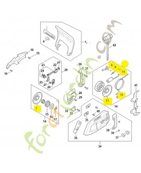 Tambour de frein MA02-160-2400. Pièce détachée Stihl / Vicking