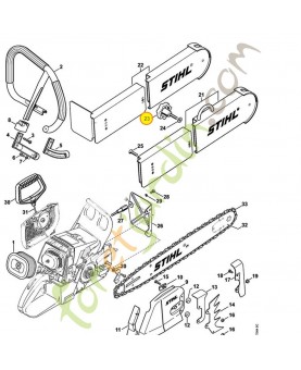 Mollette de serrage 9570-601-1880. Pièce de rechange Sithl / Vicking