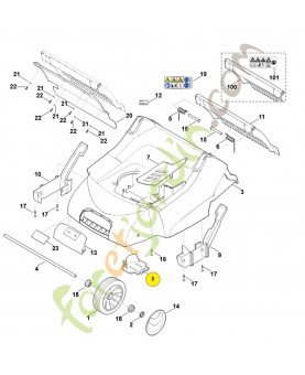 Recouvrement 6290-706-0710. Pièce de rechange Sithl / Vicking