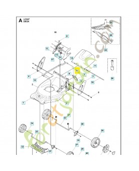 Trappe 587101403. Pièce détachée Husqvarna