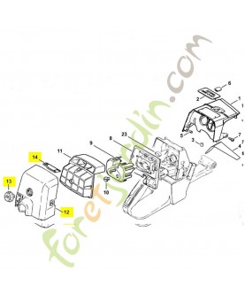 Couvercle filtre a air 1128-140-1909. Pièce détachée Stihl / Vicking 