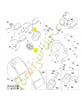 Moteur electrique stihl ref. 6008-600-0216 remplace 60086000215