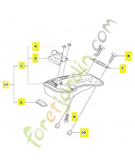 SILENCIEUX COMPLET 577742001. Pièce de rechange Husqvarna