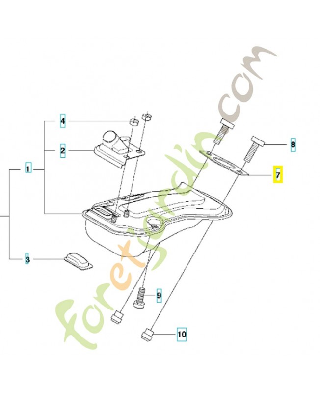 Joint de silencieux 521792001. Pièce de rechange Husqvarna