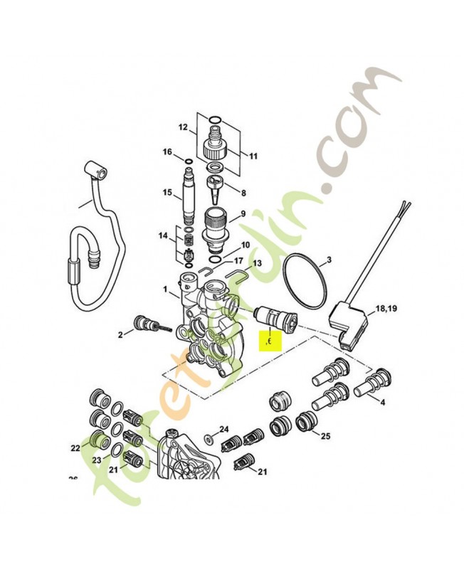 Piston distributeur Ø 3,05mm