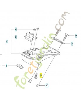 Vis 521516201. Pièce de rechange Husqvarna