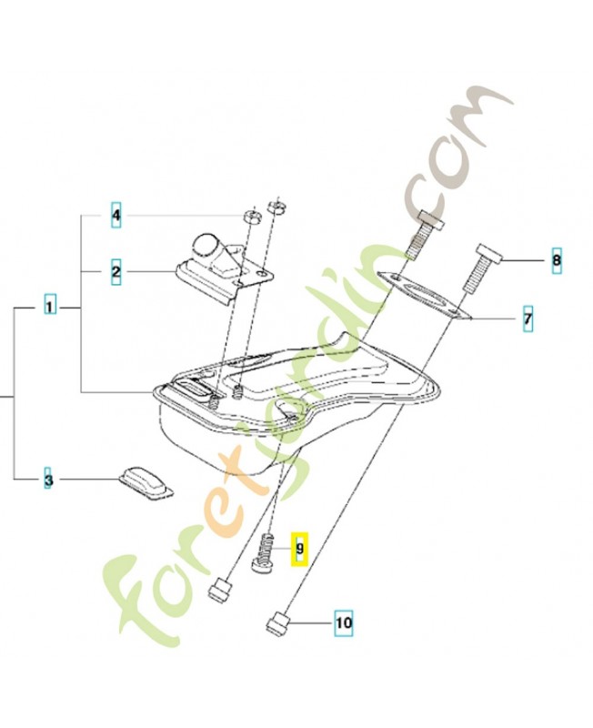 Vis 521516201. Pièce de rechange Husqvarna