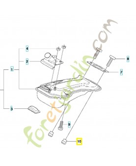 écrou 516960901. Pièce de rechange Husqvarna