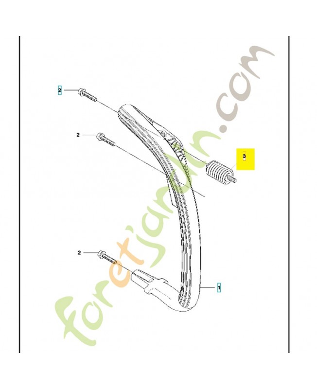 Amortisseur cylindre 503898301 husqvarna