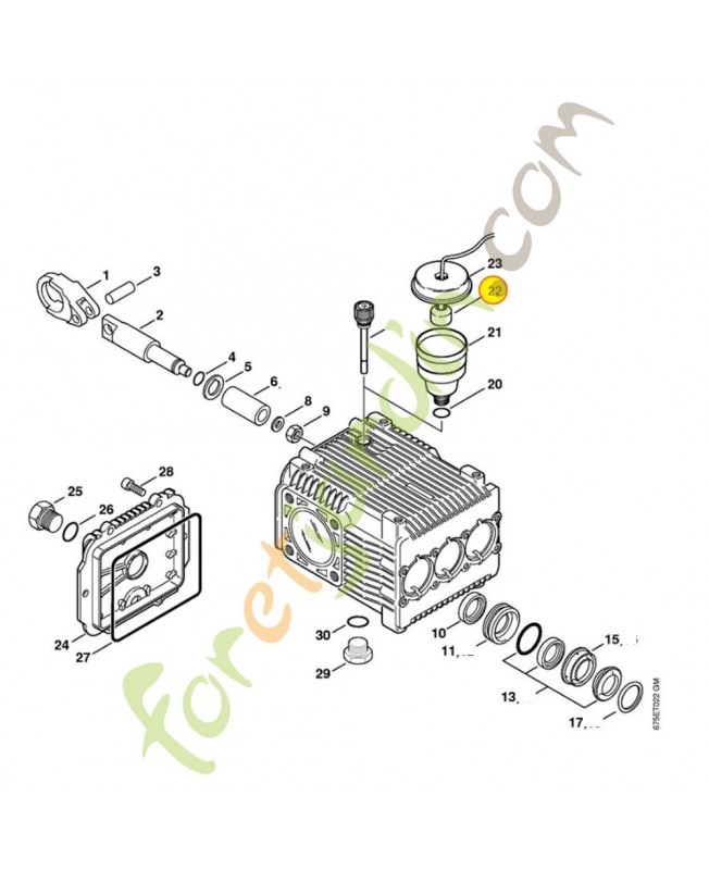 Interrupteur a flotteur 4752-430-9101. Pièce détachée Stihl / Vicking