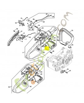 Vis d'assemblage a embase 1125-122-6600. Pièce de rechange Sithl / Vicking
