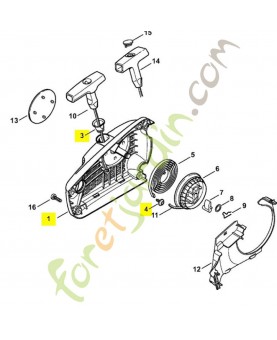 Carter pour tronçonneuse stihl 1137-080-1808