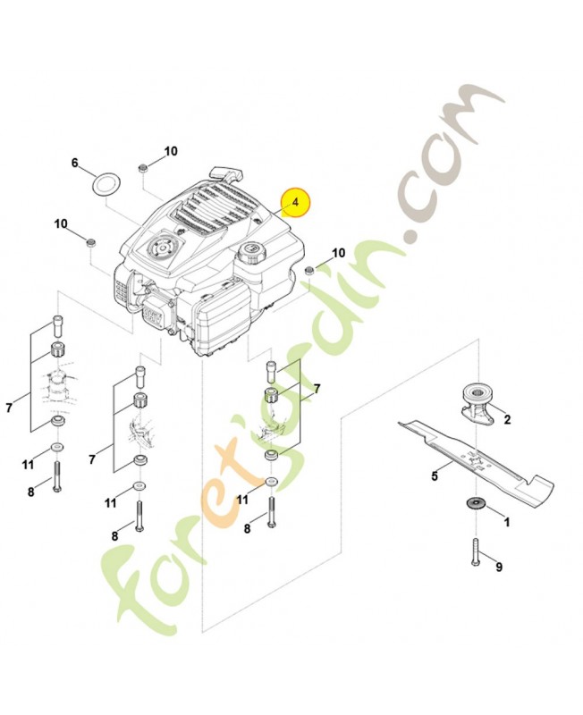 Moteur à essence 6338-011-1831. Pièce détachée Stihl / Vicking