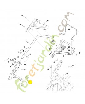 Console 6320-703-6225. Pièce détachée Stihl / Vicking