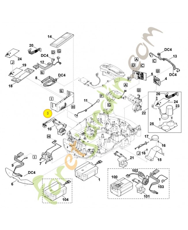 Module électronique  6309-430-1468. Pièce détachée Stihl / Vicking