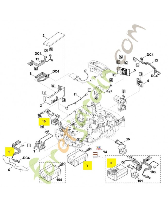Jeu de pièces de transformation aai 250 6309-007-1052. Pièce détachée Stihl / Vicking