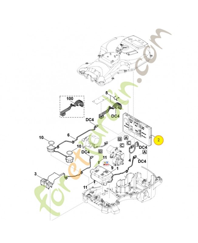 Module électronique 6301-430-1462. Pièce détachée Stihl / Vicking