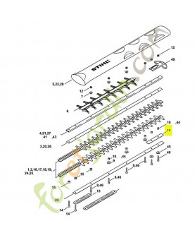Tôle de protection stihl réf. 4237-717-3100