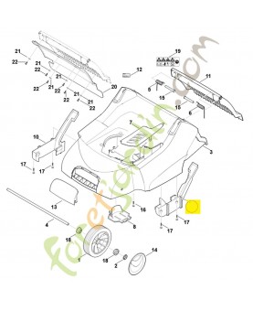Recouvrement gauche 6290-706-0720. Pièce de rechange Sithl / Vicking