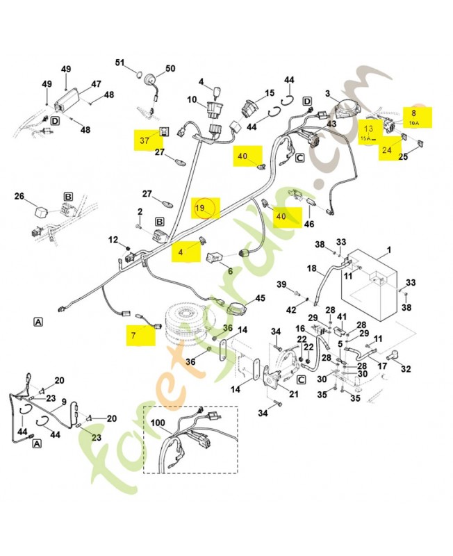 Faisceau de câbles 6165-440-3022. Pièce détachée Stihl / Vicking Faisceau de câbles 6165-440-3022. Pièce détachée Stihl / Vicking