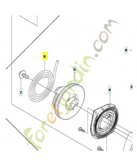 Corde lanceur husqvarna référence 505305125. Remplace référence 501460901 ; 501460904 ; 502206401 ; 503581101