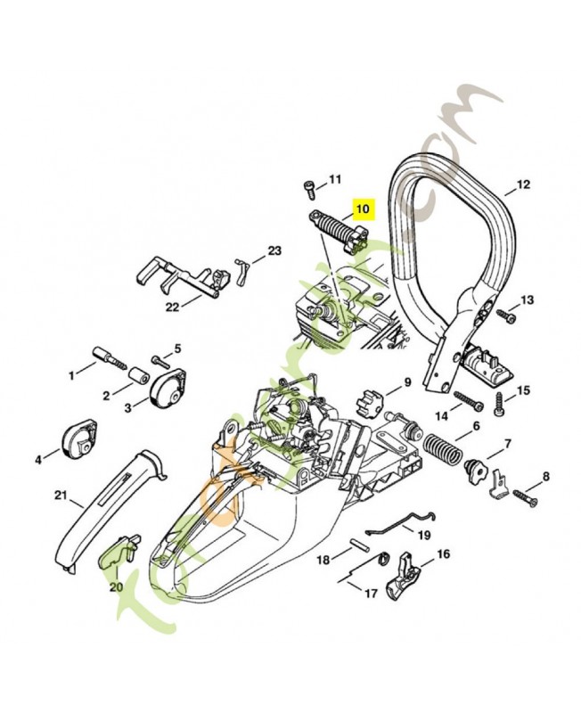 Ressort anti-vibration 1135-790-8300. Pièce détachée Stihl / Vicking Ressort anti-vibration 1135-790-8300. Pièce détachée Stihl / Vicking
