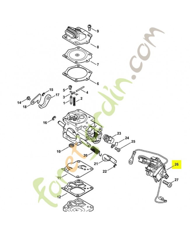 Appareil de distribution 1144-430-1010. Pièce détachée Stihl / Vicking Appareil de distribution 1144-430-1010. Pièce détachée Stihl / Vicking