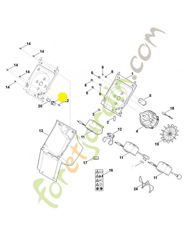 Support 6007-435-6000. Pièce détachée Stihl / Vicking