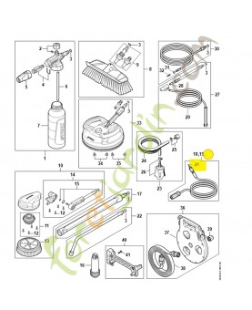 Flexible HP D6x9M metallique 4910-500-0803 stihl