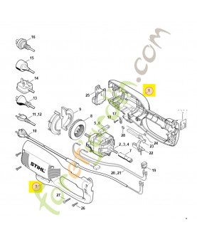Boîtier 4809-790-1409. Pièce détachée Stihl / Vicking
