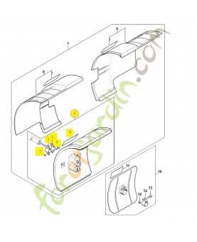 Pièce de protection 4601-710-8111. Pièce détachée Stihl / Vicking