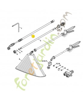 LANCE TELESC. SG 20 4247-500-2100. Pièce de rechange Sithl / Vicking