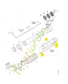 Tube de rallonge 4244-770-0300. Pièce détachée Stihl / Vicking