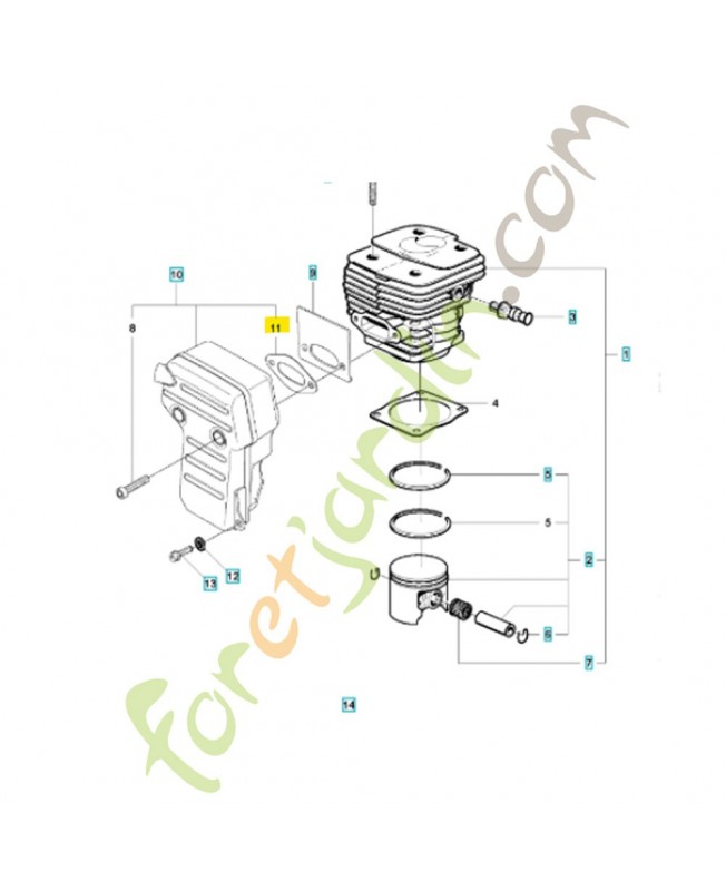 JOINT 585280901. Pièce de rechange Husqvarna